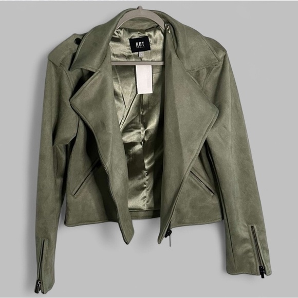 Kut from the Kloth Jackets & Blazers - KUT from the Kloth-Jackie Moto Jacket-size Medium-Celery-NWT-retails $129